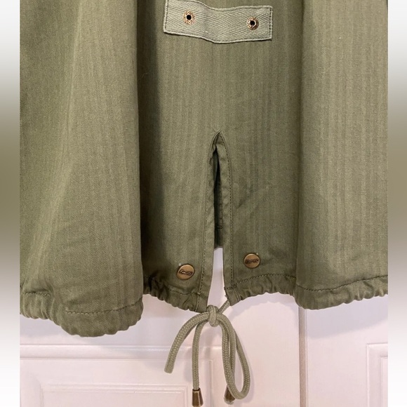 NWT NANETTE LEPORE OLIVINE FREE EMBROIDERED ARMY ANORAK JACKET MEDIUM PEOPLE - Picture 6 of 10